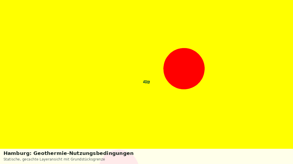 Statische Kartenansicht: Hamburg: Geothermie-Nutzungsbedingungen