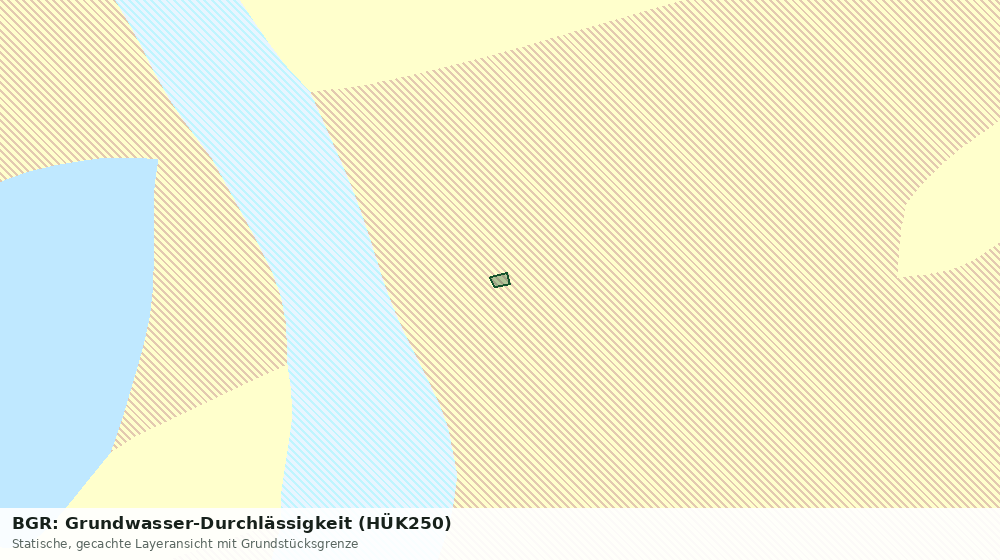 Statische Kartenansicht: BGR: Grundwasser-Durchlässigkeit (HÜK250)