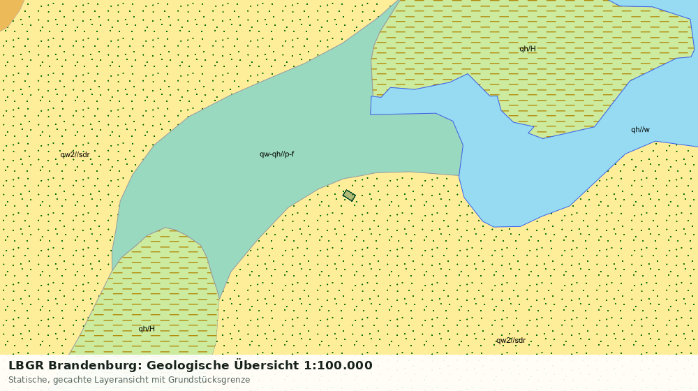 Statische Kartenansicht: LBGR Brandenburg: Geologische Übersicht 1:100.000