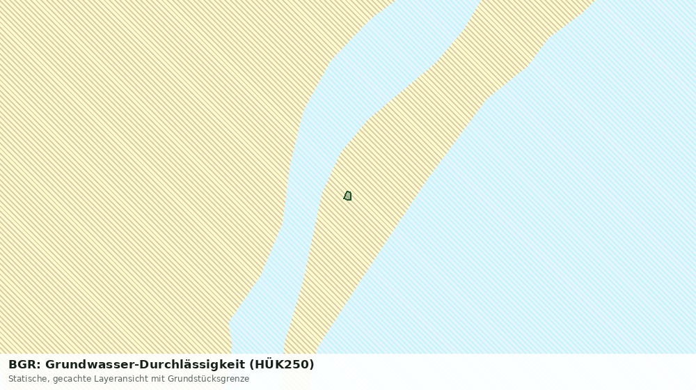 Statische Kartenansicht: BGR: Grundwasser-Durchlässigkeit (HÜK250)