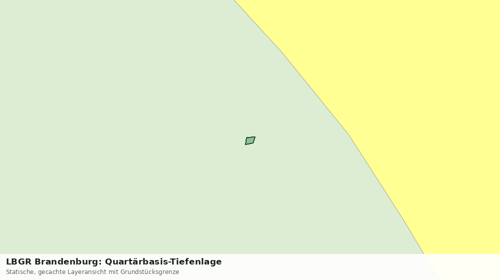 Statische Kartenansicht: LBGR Brandenburg: Quartärbasis-Tiefenlage