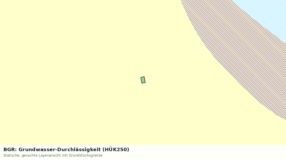 Statische Kartenansicht: BGR: Grundwasser-Durchlässigkeit (HÜK250)