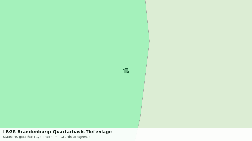 Statische Kartenansicht: LBGR Brandenburg: Quartärbasis-Tiefenlage