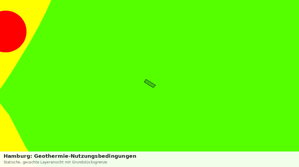Statische Kartenansicht: Hamburg: Geothermie-Nutzungsbedingungen