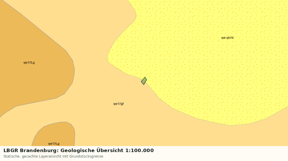 Statische Kartenansicht: LBGR Brandenburg: Geologische Übersicht 1:100.000