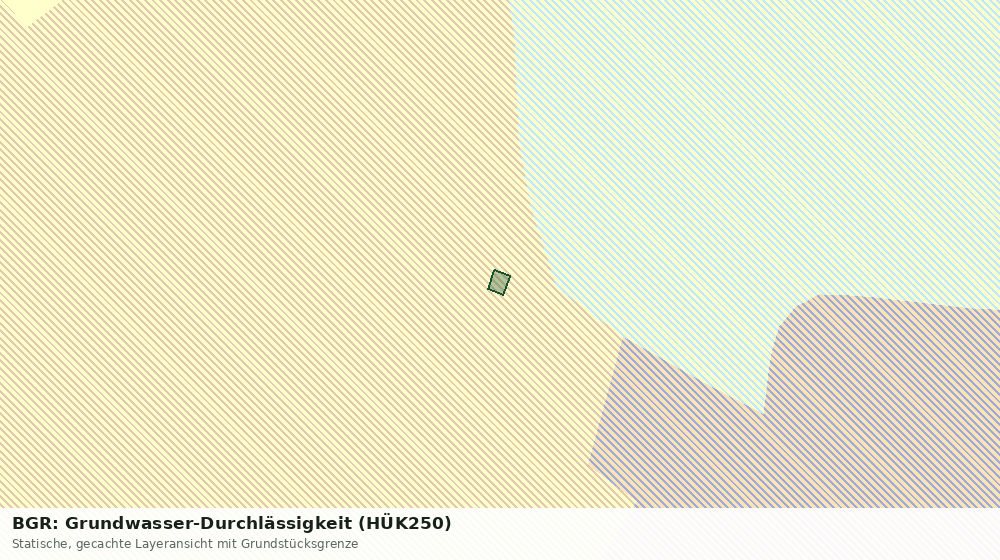Statische Kartenansicht: BGR: Grundwasser-Durchlässigkeit (HÜK250)