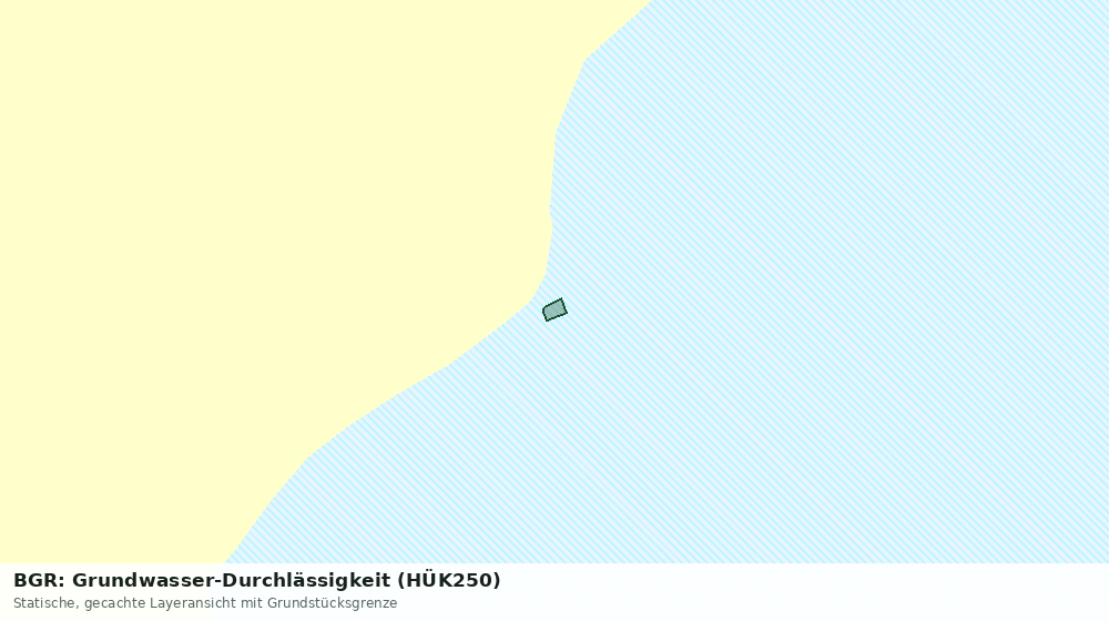 Statische Kartenansicht: BGR: Grundwasser-Durchlässigkeit (HÜK250)