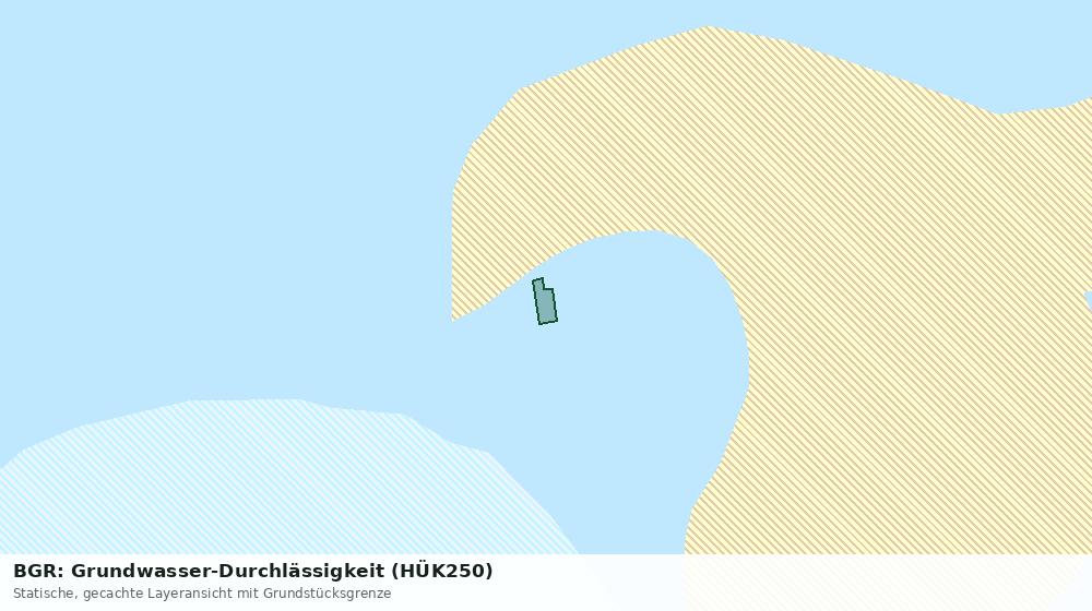 Statische Kartenansicht: BGR: Grundwasser-Durchlässigkeit (HÜK250)