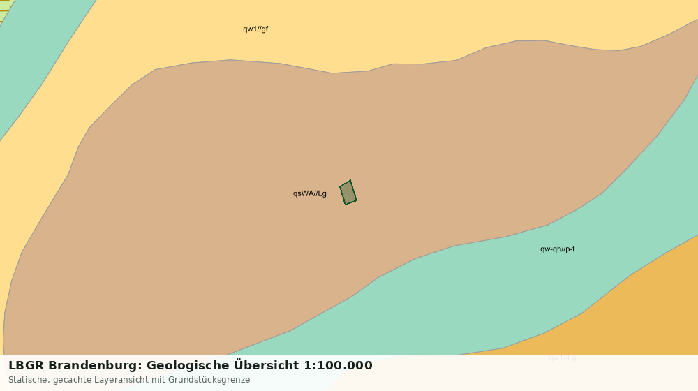 Statische Kartenansicht: LBGR Brandenburg: Geologische Übersicht 1:100.000