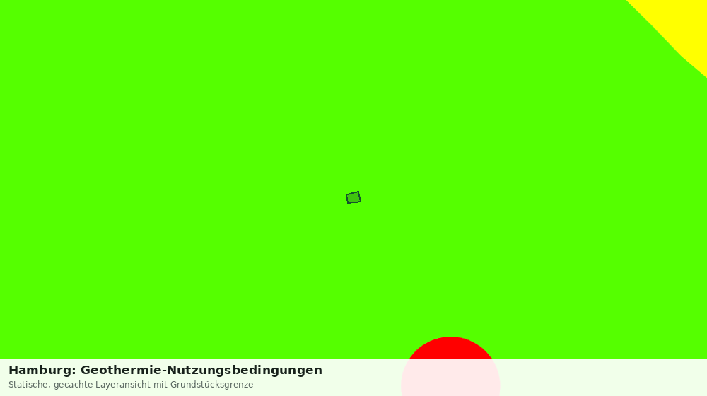 Statische Kartenansicht: Hamburg: Geothermie-Nutzungsbedingungen