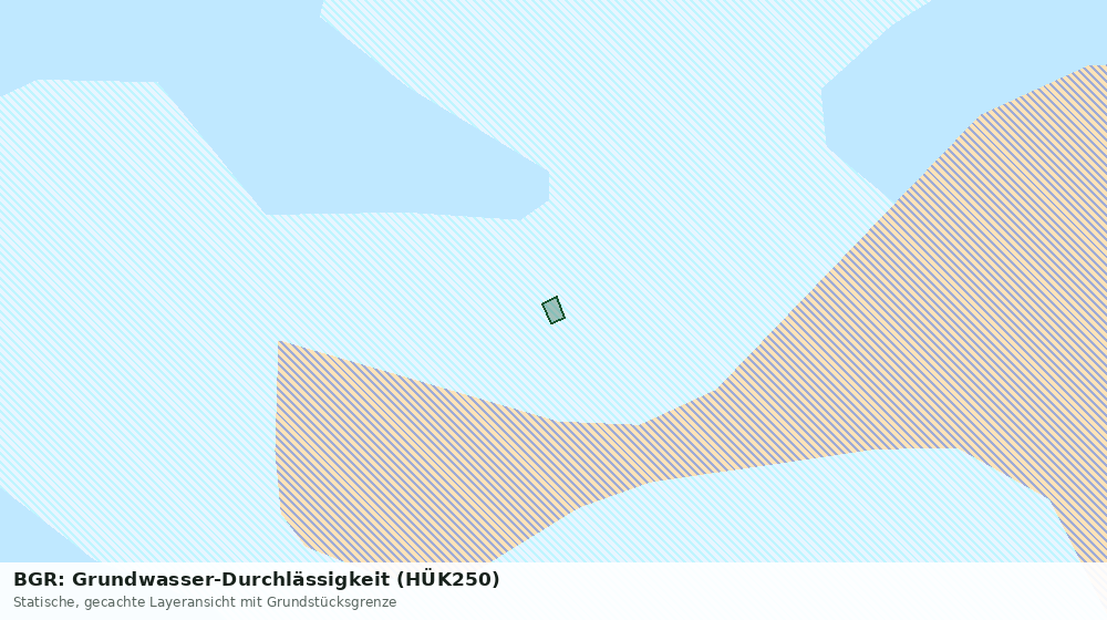 Statische Kartenansicht: BGR: Grundwasser-Durchlässigkeit (HÜK250)