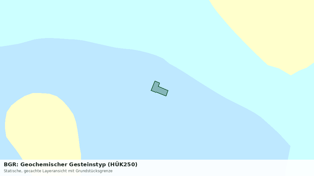 Statische Kartenansicht: BGR: Geochemischer Gesteinstyp (HÜK250)