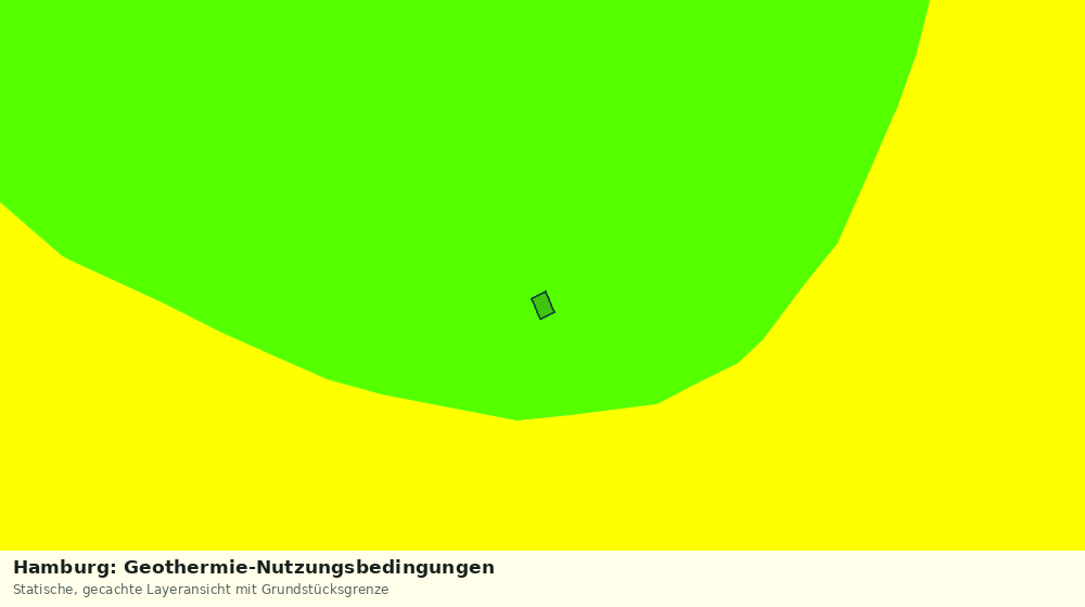 Statische Kartenansicht: Hamburg: Geothermie-Nutzungsbedingungen