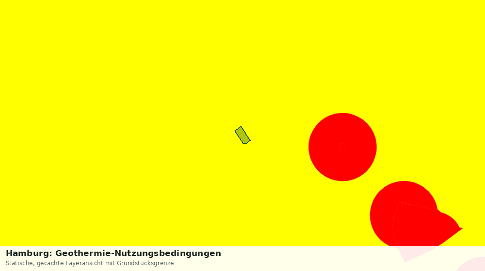 Statische Kartenansicht: Hamburg: Geothermie-Nutzungsbedingungen