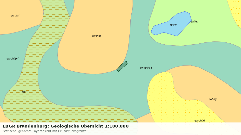 Statische Kartenansicht: LBGR Brandenburg: Geologische Übersicht 1:100.000
