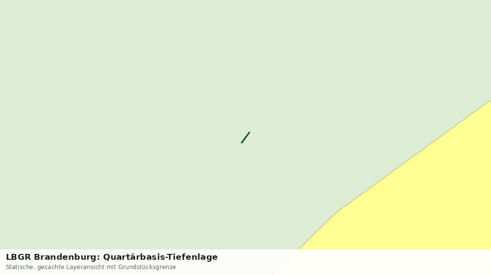 Statische Kartenansicht: LBGR Brandenburg: Quartärbasis-Tiefenlage