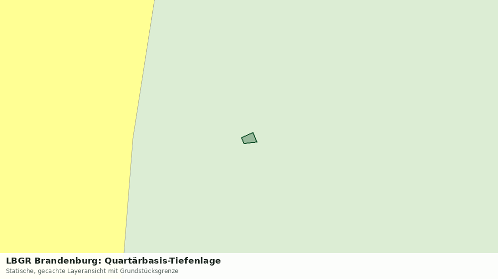 Statische Kartenansicht: LBGR Brandenburg: Quartärbasis-Tiefenlage