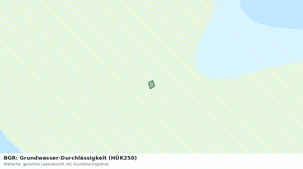 Statische Kartenansicht: BGR: Grundwasser-Durchlässigkeit (HÜK250)
