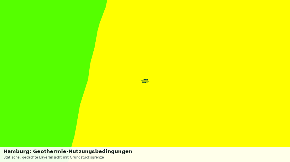 Statische Kartenansicht: Hamburg: Geothermie-Nutzungsbedingungen