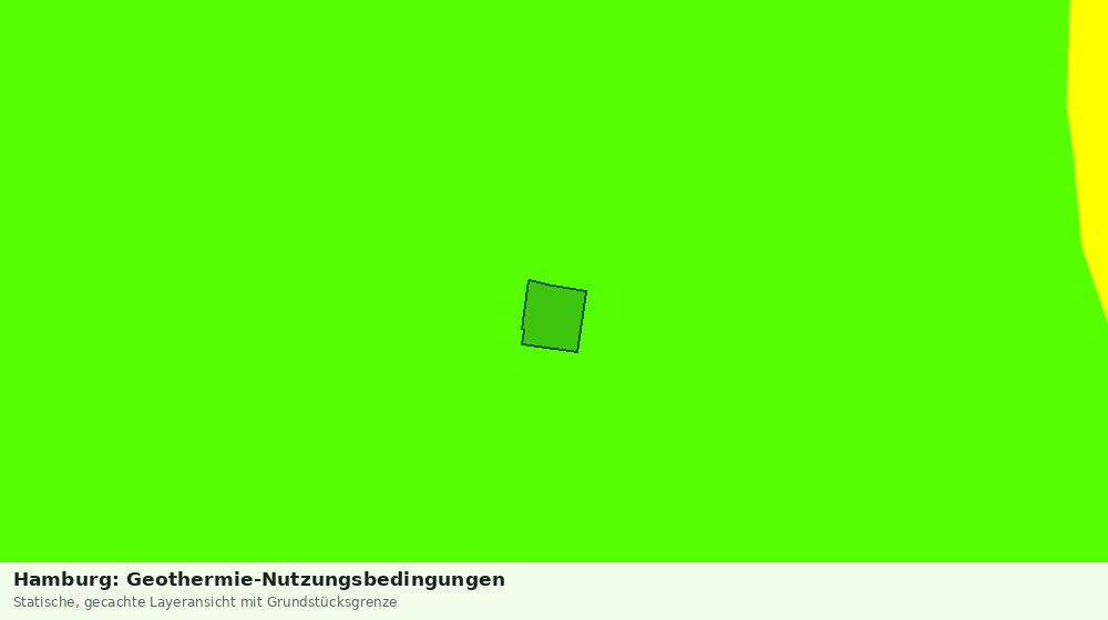 Statische Kartenansicht: Hamburg: Geothermie-Nutzungsbedingungen