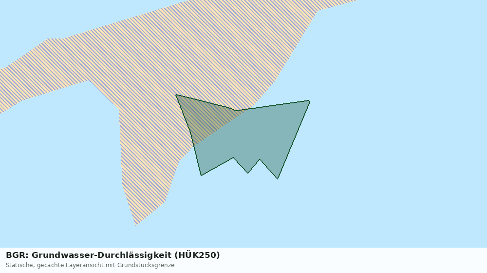 Statische Kartenansicht: BGR: Grundwasser-Durchlässigkeit (HÜK250)
