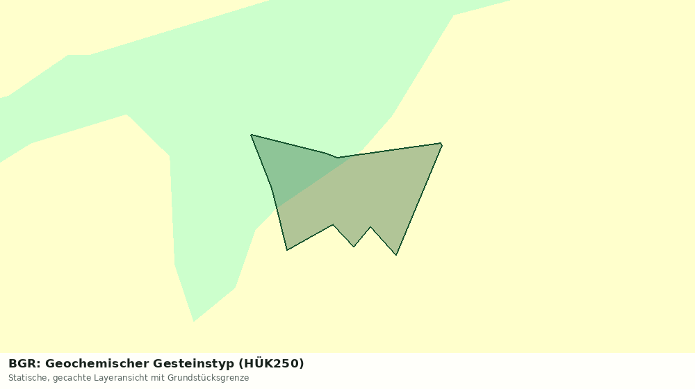 Statische Kartenansicht: BGR: Geochemischer Gesteinstyp (HÜK250)