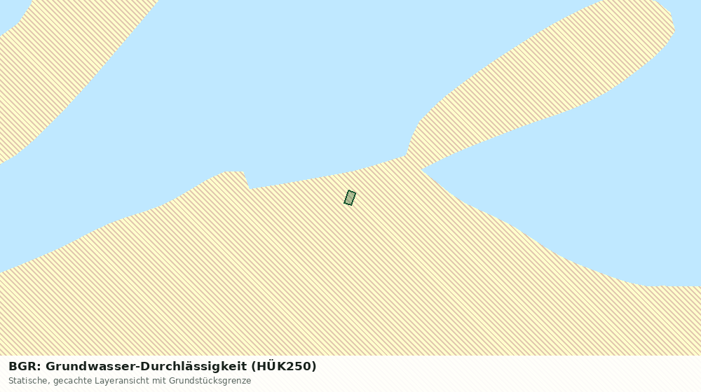 Statische Kartenansicht: BGR: Grundwasser-Durchlässigkeit (HÜK250)