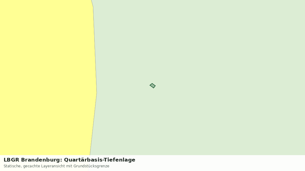 Statische Kartenansicht: LBGR Brandenburg: Quartärbasis-Tiefenlage