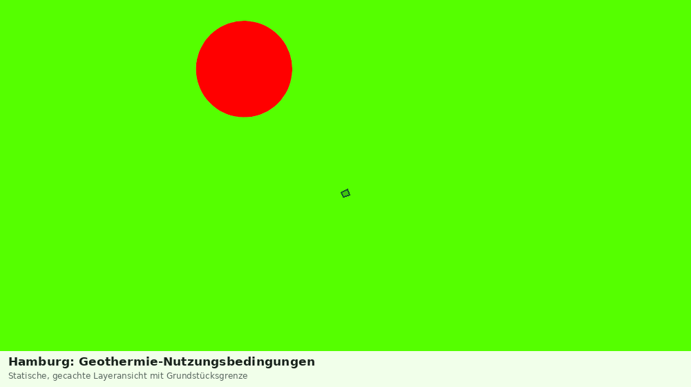 Statische Kartenansicht: Hamburg: Geothermie-Nutzungsbedingungen