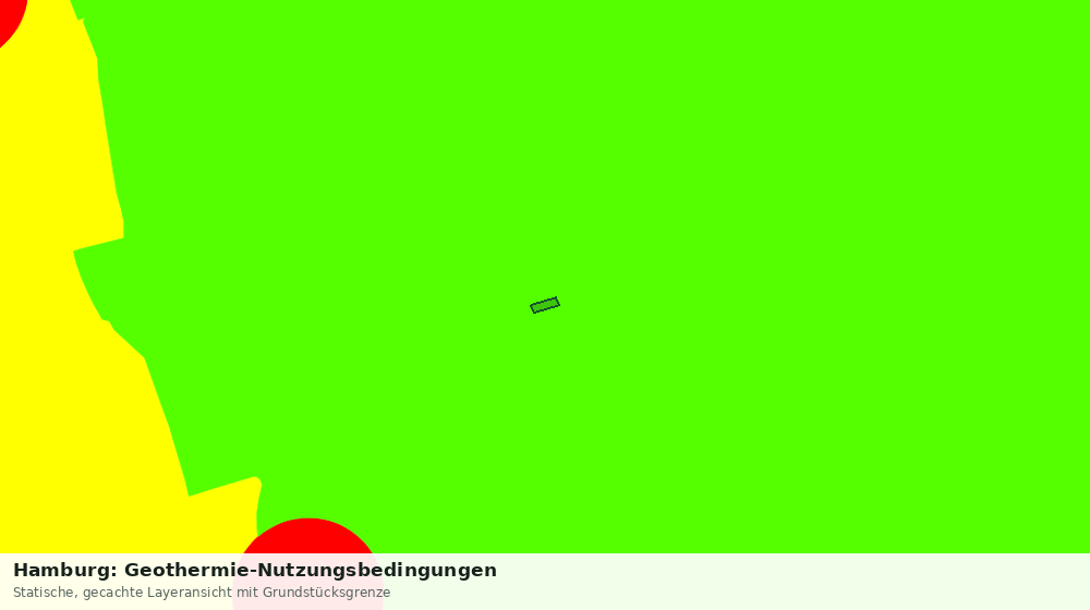 Statische Kartenansicht: Hamburg: Geothermie-Nutzungsbedingungen