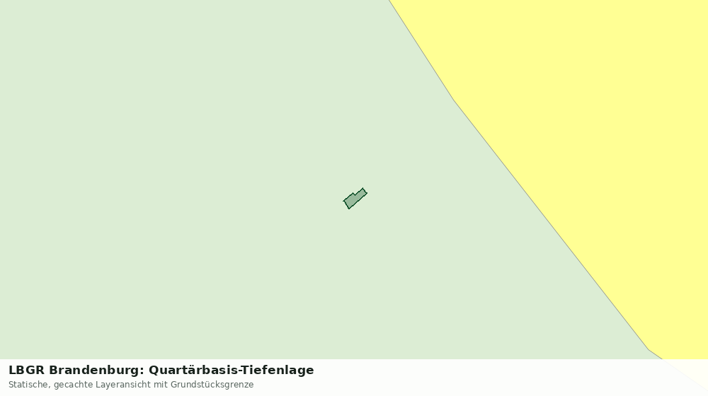 Statische Kartenansicht: LBGR Brandenburg: Quartärbasis-Tiefenlage