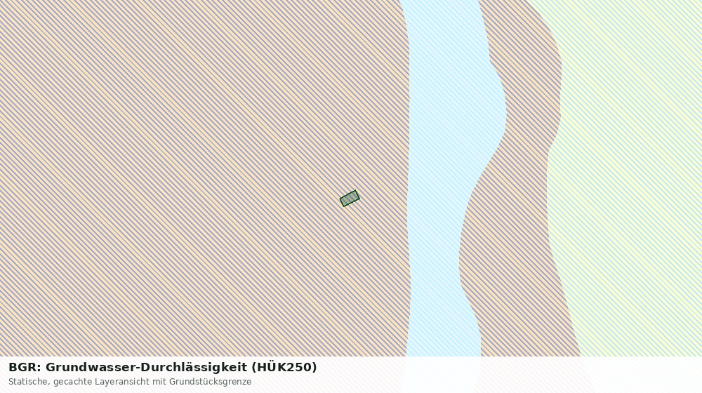 Statische Kartenansicht: BGR: Grundwasser-Durchlässigkeit (HÜK250)