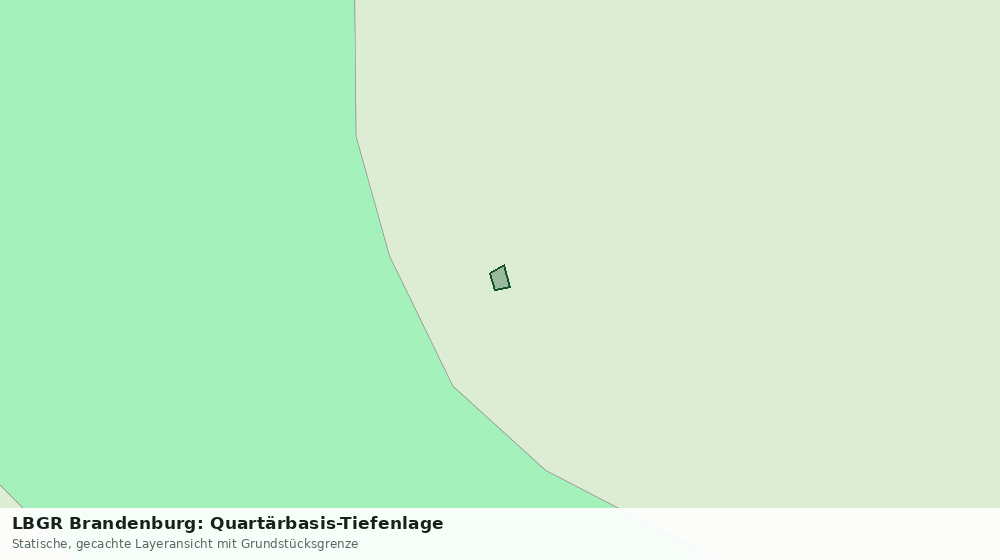Statische Kartenansicht: LBGR Brandenburg: Quartärbasis-Tiefenlage