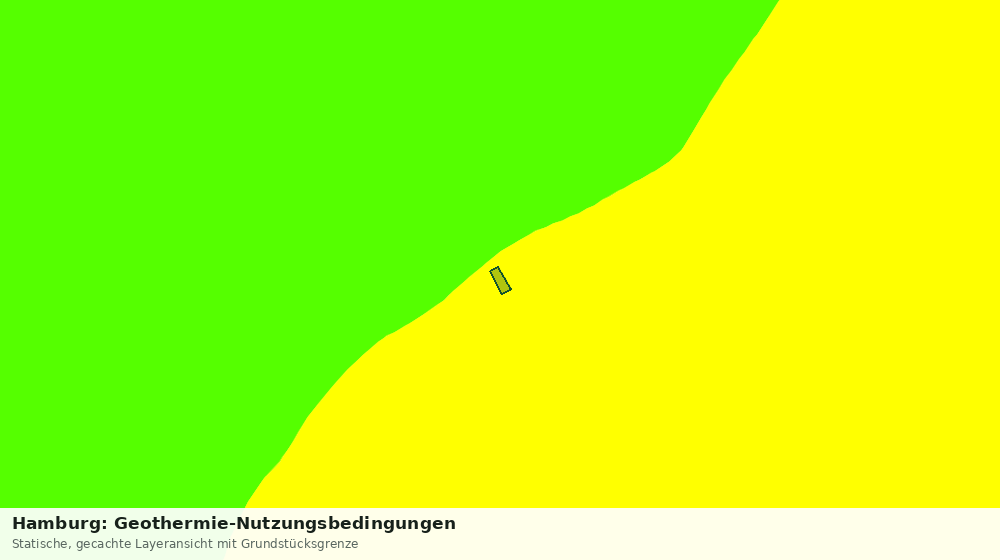 Statische Kartenansicht: Hamburg: Geothermie-Nutzungsbedingungen