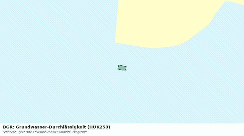 Statische Kartenansicht: BGR: Grundwasser-Durchlässigkeit (HÜK250)