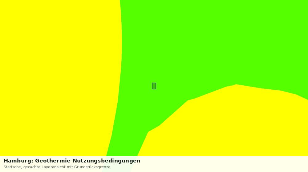 Statische Kartenansicht: Hamburg: Geothermie-Nutzungsbedingungen