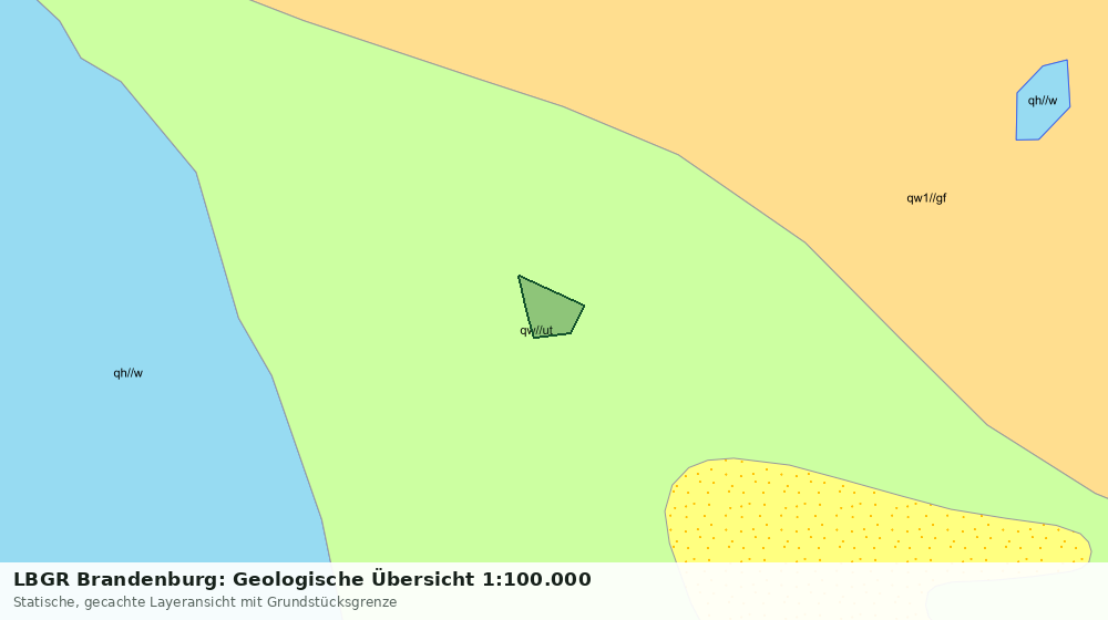 Statische Kartenansicht: LBGR Brandenburg: Geologische Übersicht 1:100.000