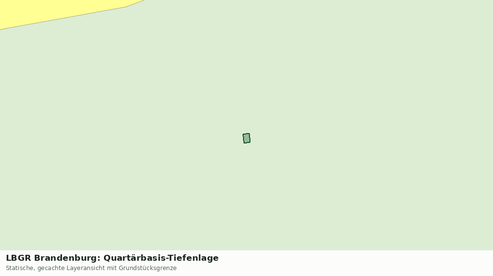 Statische Kartenansicht: LBGR Brandenburg: Quartärbasis-Tiefenlage