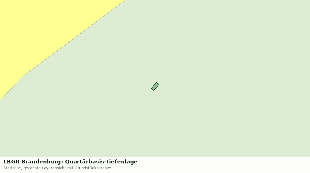 Statische Kartenansicht: LBGR Brandenburg: Quartärbasis-Tiefenlage