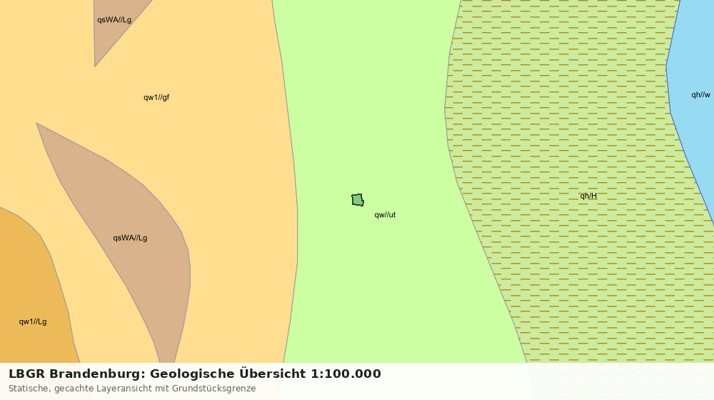 Statische Kartenansicht: LBGR Brandenburg: Geologische Übersicht 1:100.000