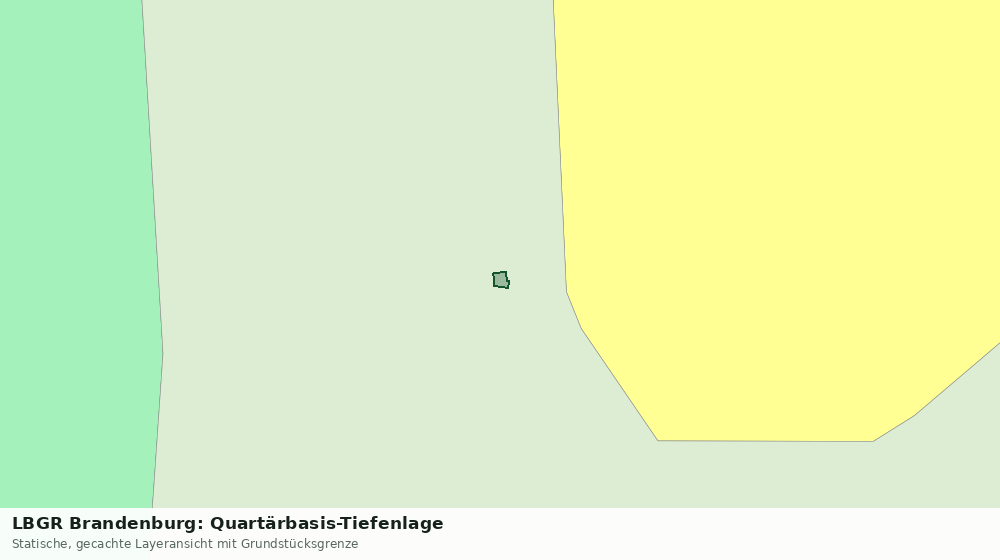 Statische Kartenansicht: LBGR Brandenburg: Quartärbasis-Tiefenlage