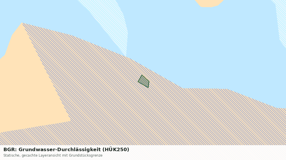 Statische Kartenansicht: BGR: Grundwasser-Durchlässigkeit (HÜK250)