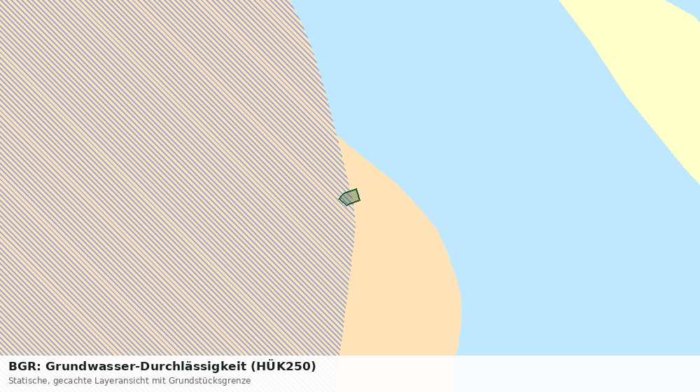 Statische Kartenansicht: BGR: Grundwasser-Durchlässigkeit (HÜK250)