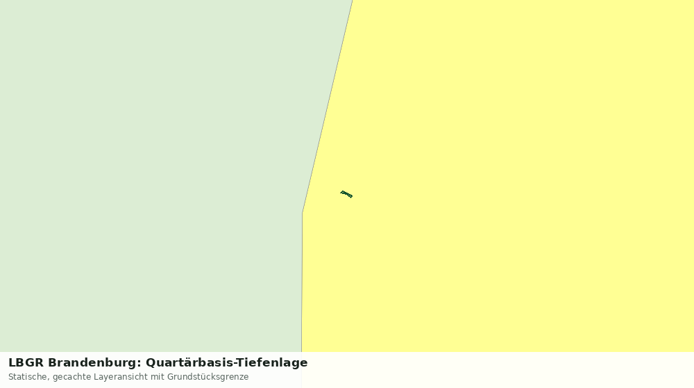 Statische Kartenansicht: LBGR Brandenburg: Quartärbasis-Tiefenlage