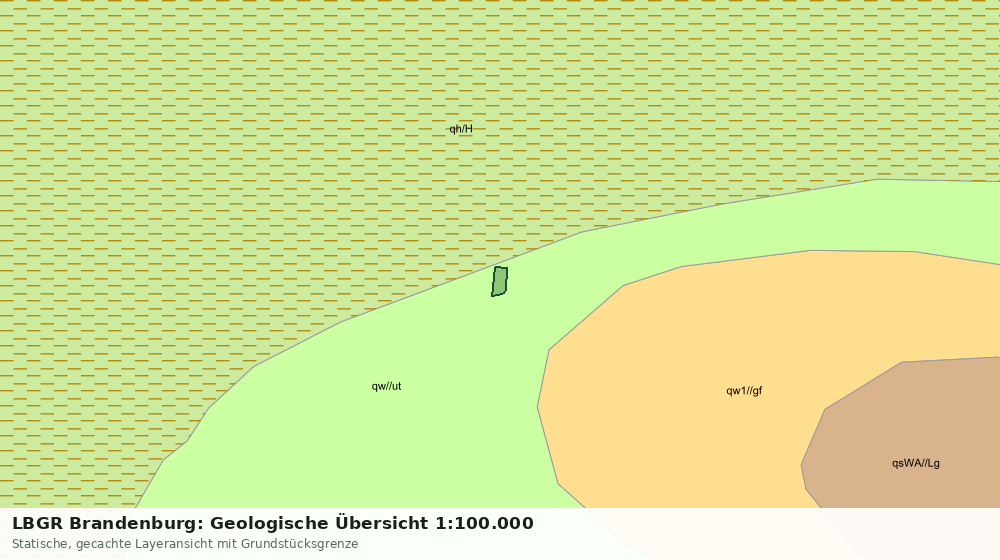 Statische Kartenansicht: LBGR Brandenburg: Geologische Übersicht 1:100.000
