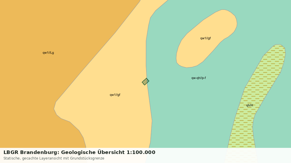 Statische Kartenansicht: LBGR Brandenburg: Geologische Übersicht 1:100.000