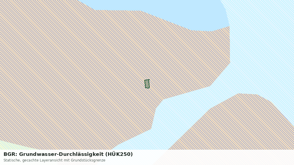 Statische Kartenansicht: BGR: Grundwasser-Durchlässigkeit (HÜK250)
