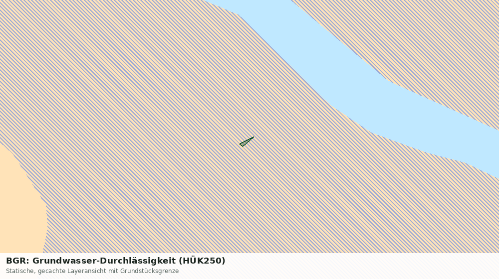 Statische Kartenansicht: BGR: Grundwasser-Durchlässigkeit (HÜK250)