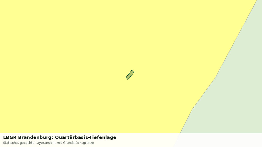 Statische Kartenansicht: LBGR Brandenburg: Quartärbasis-Tiefenlage