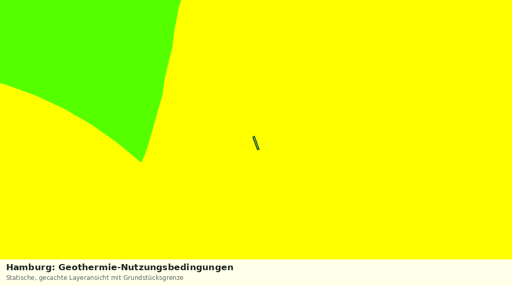 Statische Kartenansicht: Hamburg: Geothermie-Nutzungsbedingungen
